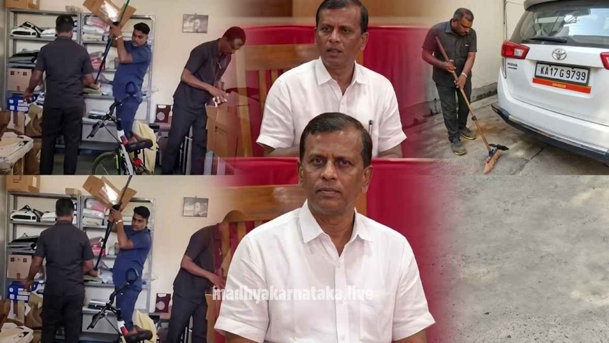 ಬೆಚ್ಚಿಬಿದ್ದ ದಾವಣಗೆರೆ; ಡಿಸಿ ನಿವಾಸದಲ್ಲಿ ಬಾಂಬ್ ಪತ್ತೆಗಾಗಿ ಶೋಧ ಕಾರ್ಯ, ಆತಂಕದಲ್ಲಿ ಸಾರ್ವಜನಿಕರು!