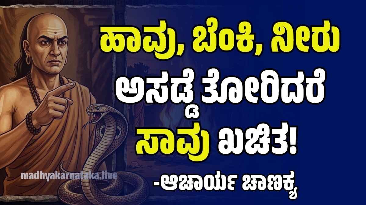 ಚಾಣಕ್ಯ ನೀತಿ: ಈ 3 ವಿಷಯಗಳಲ್ಲಿ ಅಸಡ್ಡೆ ತೋರಿದರೆ ಸಾವು ಖಚಿತ! ಆಚಾರ್ಯ ಚಾಣಕ್ಯರ ಎಚ್ಚರಿಕೆ ಇಲ್ಲಿದೆ..