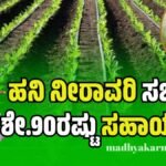 ರೈತರಿಗೆ ಬಂಪರ್ ಕೊಡುಗೆ: ಹನಿ ನೀರಾವರಿ ಅಳವಡಿಕೆಗೆ ಸಿಗಲಿದೆ ಲಕ್ಷ ಲಕ್ಷ ಸಬ್ಸಿಡಿ! ಅರ್ಜಿ ಸಲ್ಲಿಸುವ ವಿಧಾನ ಇಲ್ಲಿದೆ