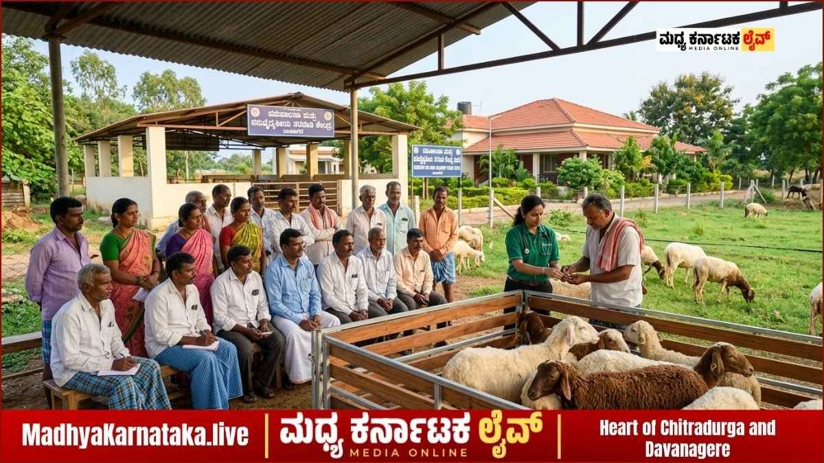 ದಾವಣಗೆರೆ: ರೈತರಿಗೆ 2 ದಿನಗಳ ಆಧುನಿಕ ಕುರಿ ಸಾಕಾಣಿಕೆ ತರಬೇತಿ ಕಾರ್ಯಕ್ರಮ