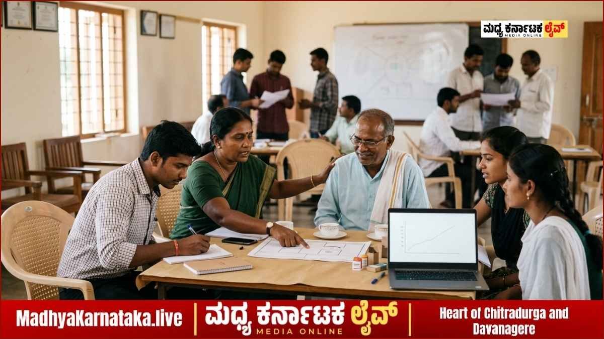 ಮಲೆಬೆನ್ನೂರಿನಲ್ಲಿ ನಡೆಯಲಿರುವ ನಾವೀನ್ಯತೆಯ ಉದ್ಯಮಶೀಲತಾ ಕಾರ್ಯಗಾರದ ಪೋಸ್ಟರ್ - ನೋಳಂಬ ವೀರಶೈವ ಲಿಂಗಾಯತ ಸಂಘ.
