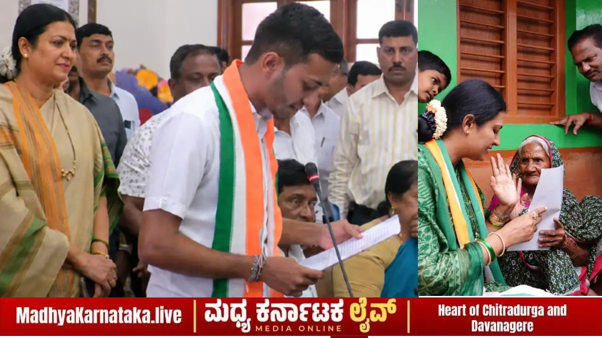 ಚುನಾವಣಾ ಅಖಾಡದ ರಣಕಣದಿಂದ ವಿಧಾನಸೌಧದ ಮೆಟ್ಟಿಲವರೆಗೆ: ಮಗ ಸಮರ್ಥ್ ಶಾಮನೂರು ಬೆನ್ನಿಗೆ ನಿಂತ ಸಂಸದೆ ಡಾ. ಪ್ರಭಾ ಮಲ್ಲಿಕಾರ್ಜುನ್