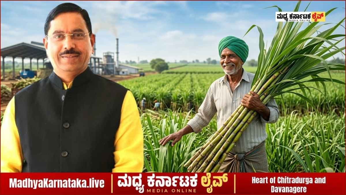 ಕಬ್ಬು ಬೆಳೆಗಾರರ ನೆರವಿಗೆ ಕೇಂದ್ರ; ₹365 FRP ಅನುಮೋದನೆ; ಜೋಶಿ