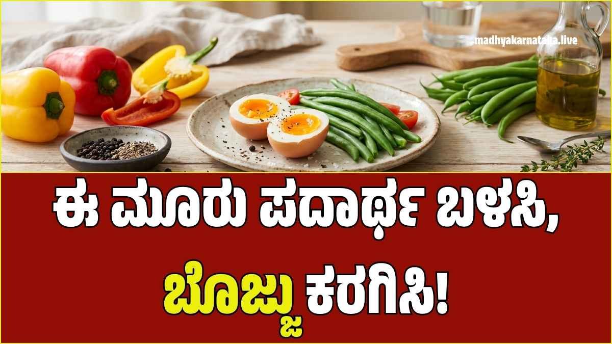 ತೂಕ ಇಳಿಸಬೇಕೆ? ಅಡುಗೆ ಮನೆಯಲ್ಲಿರುವ ಈ ಮೂರು ವಸ್ತುಗಳಲ್ಲಿದೆ ಮ್ಯಾಜಿಕ್; ಬೊಜ್ಜು ಕರಗಿಸುವುದು ಈಗ ಸುಲಭ!