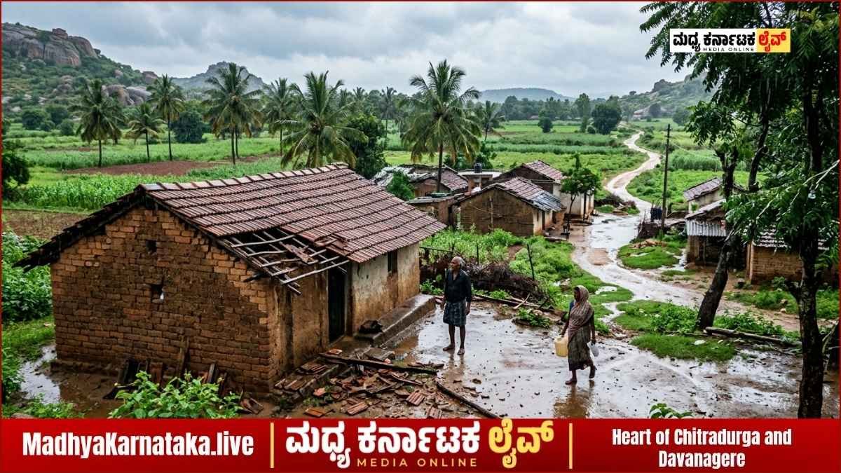ಕೋಟೆ ನಾಡಿನಲ್ಲಿ ವರುಣನ ಆರ್ಭಟ: ಚಿತ್ರದುರ್ಗ ಜಿಲ್ಲೆಯಾದ್ಯಂತ ಸರಾಸರಿ 6.1 ಮಿ.ಮೀ ಮಳೆ ದಾಖಲು