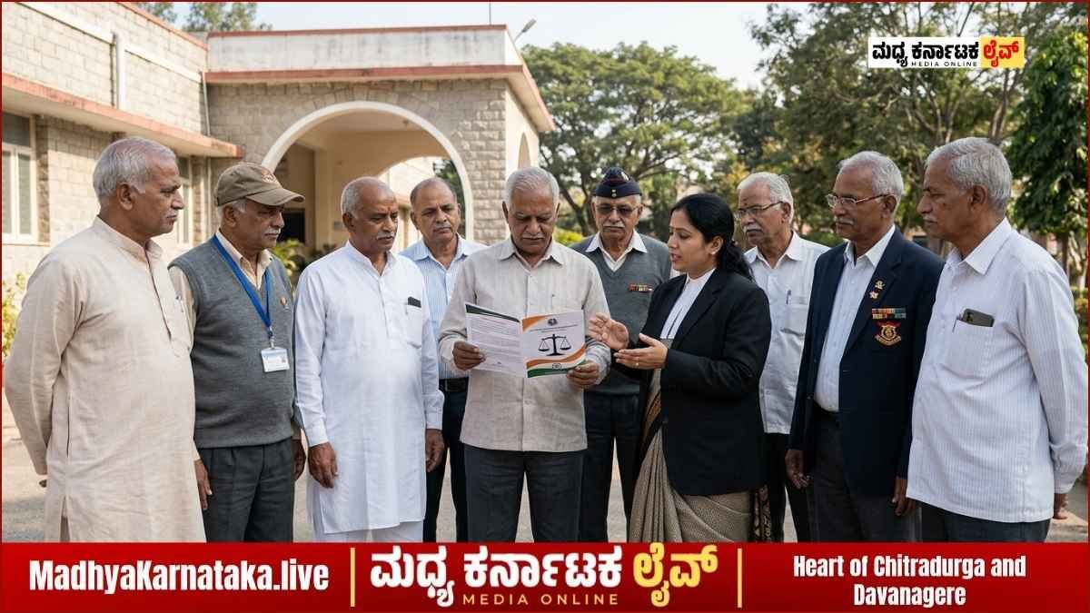ಚಿತ್ರದುರ್ಗ: ಜೂನ್ 7 ರಂದು ಮಾಜಿ ಸೈನಿಕರಿಗಾಗಿ ಉಚಿತ ಕಾನೂನು ಅರಿವು ಕಾರ್ಯಕ್ರಮ