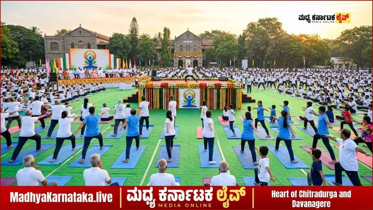ದಾವಣಗೆರೆಯಲ್ಲಿ ಜೂನ್ 21ಕ್ಕೆ 12ನೇ ಅಂತರಾಷ್ಟ್ರೀಯ ಯೋಗ ದಿನಾಚರಣೆ: ಸಚಿವ ಯು.ಟಿ. ಖಾದರ್ ಚಾಲನೆ